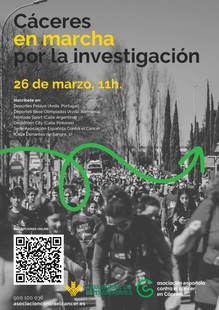 Las calles se teirn de verde el domingo da 26 con la Marcha por la Investigacin que organiza la Asociacin Espaola contra el Cncer en Cceres