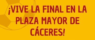 El Ayuntamiento de Cáceres instalará una pantalla gigante en la Plaza Mayor para seguir la final de la Eurocopa 2024