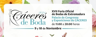 El Palacio de Congresos acogerá este sábado día 9 y el domingo 10 la XVII Cáceres de Boda