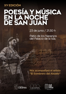 El Ayuntamiento celebra la XV Noche de San Juan con poesía y con la música del “El Sombrero del Abuelo”