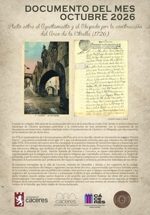 La concejalía de Cultura se suma a la celebración de los 300 años de la construcción del Arco de la Estrella