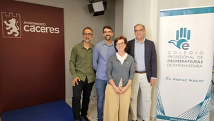 El Ayuntamiento respalda las actividades del Colegio de Fisioterapeutas de Extremadura con motivo del Día Mundial de la Fisioterapia