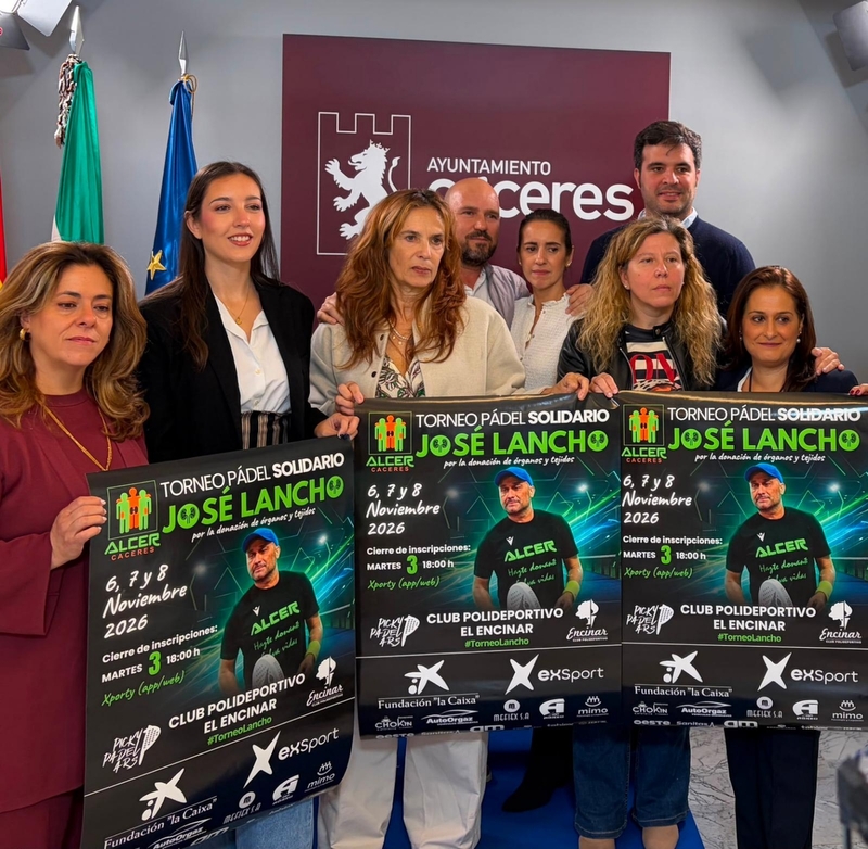 El Ayuntamiento colabora con ALCER en su Torneo de Pádel Solidario José Lancho para la donación de órganos y tejidos